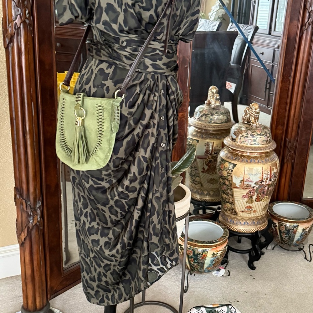 Size 3/4 Steve Madden green dress